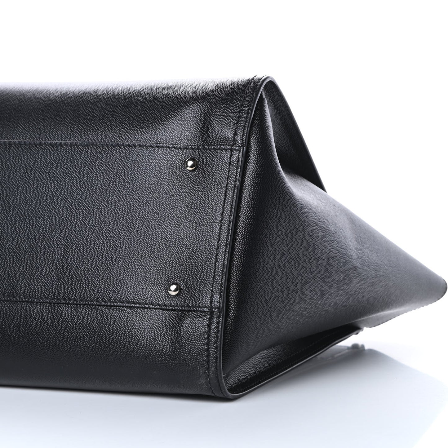 Caviar Medium Studded Deauville Tote Black