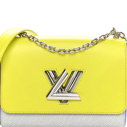 Louis Vuitton Epi Twist Shoulder Bag MM Purple Yellow Grey 7 of 14