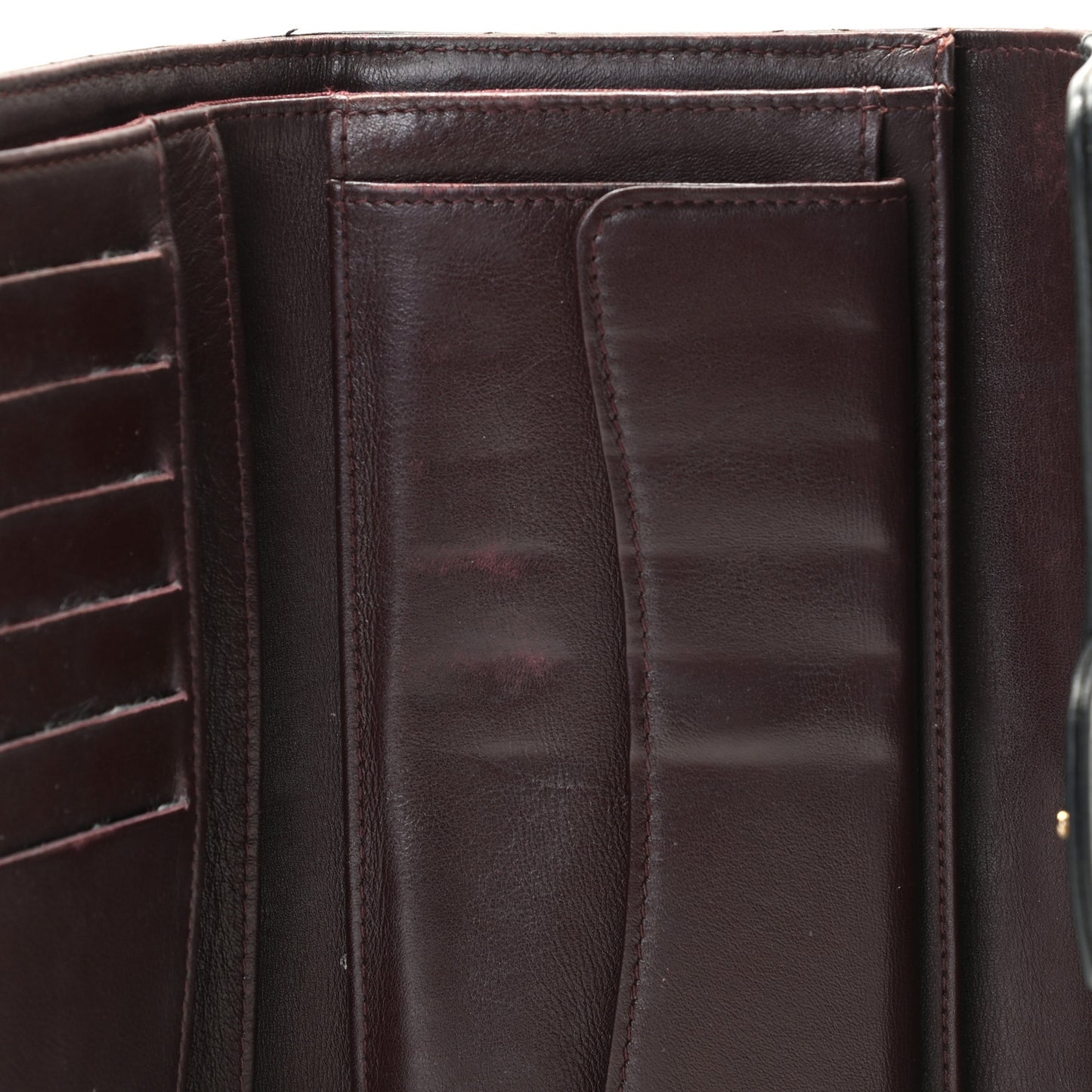 Caviar Quilted Large Flap Wallet Black