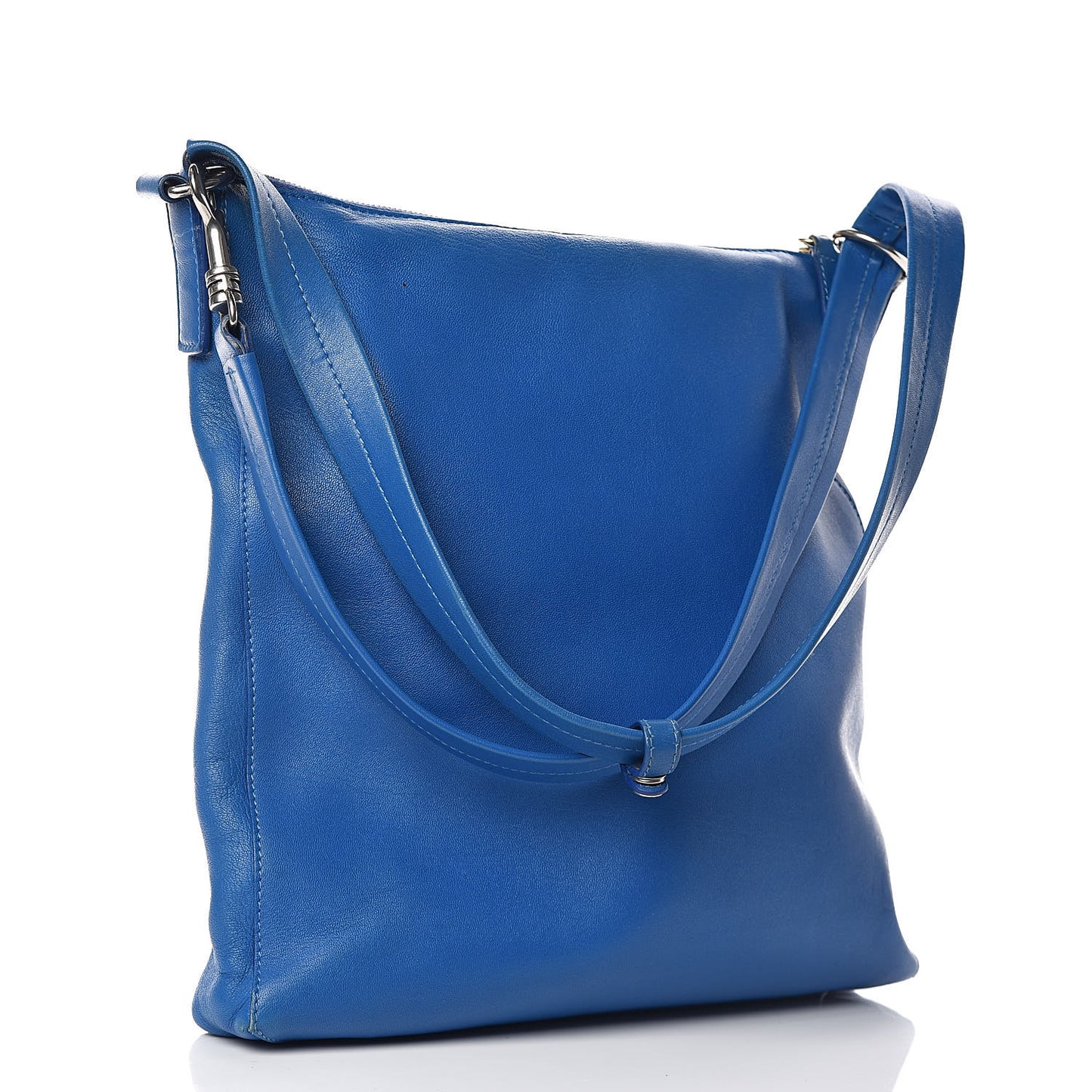 Lambskin Crossbody Adjustable Bag Blue