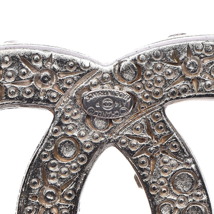 Chanel Crystal Large CC Brooch Silver 5 of 5
