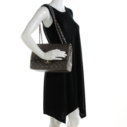 Chanel Lambskin Quilted Jumbo Single Flap Dark Grey 2 of 8
