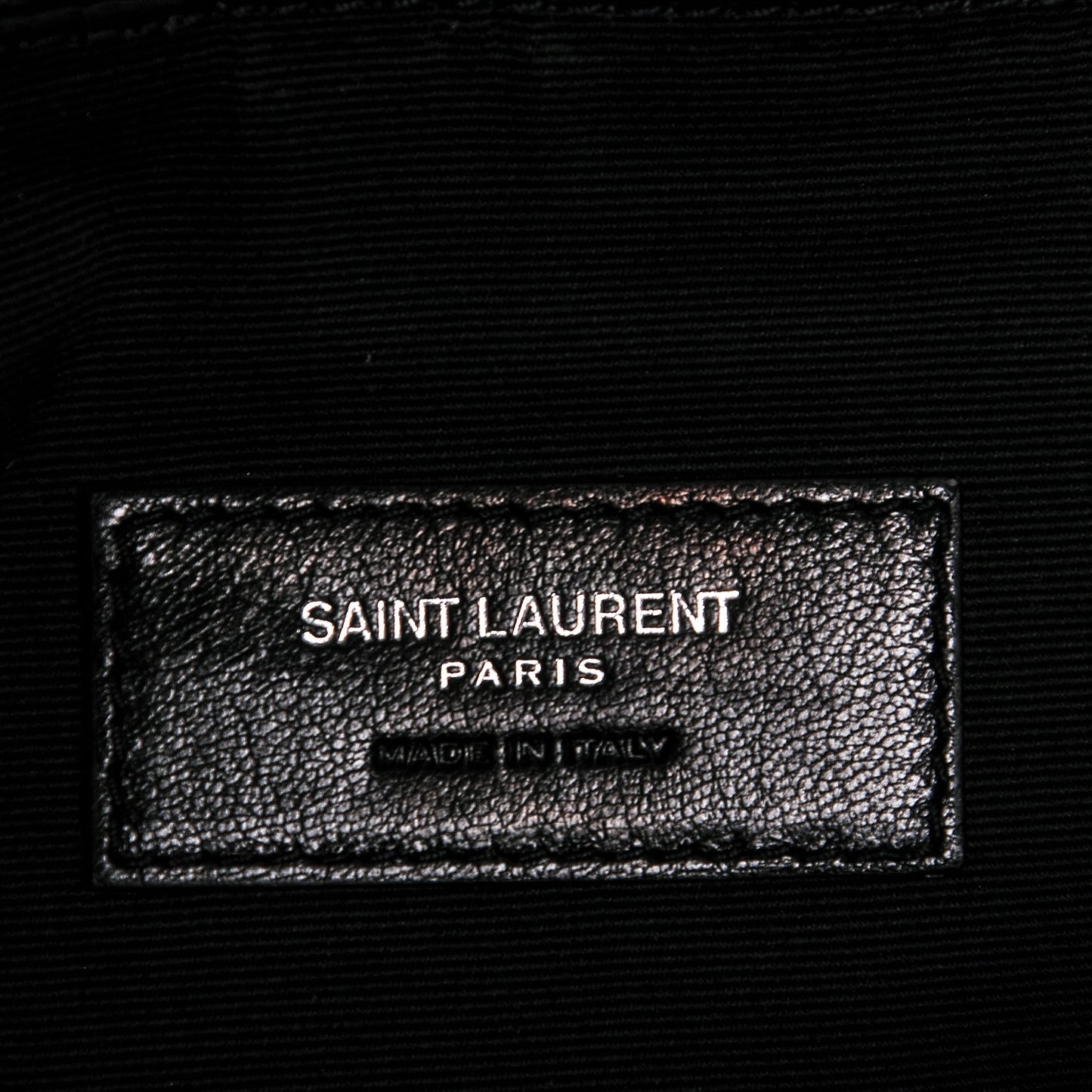 Calfskin Y Quilted Monogram Loulou Shoulder Bag Black