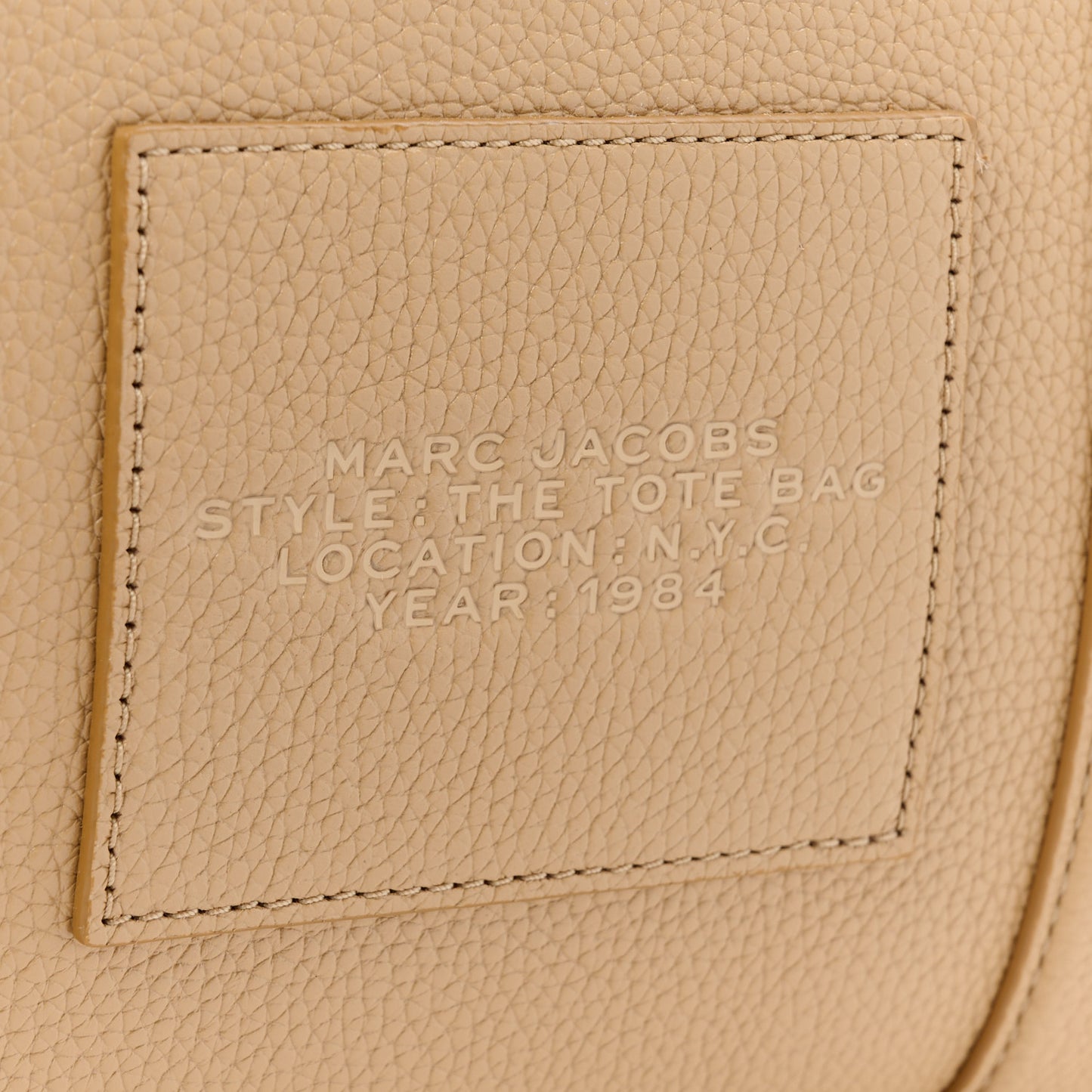Grained Calfskin Large The Tote Bag Camel