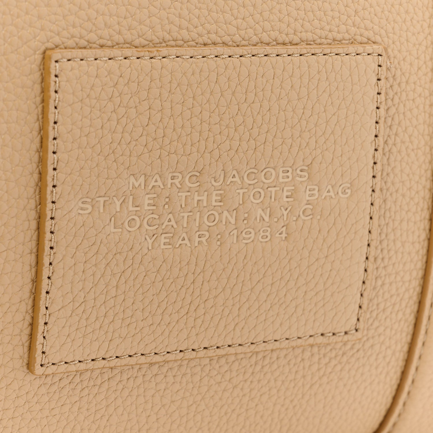 Marc Jacobs Grained Calfskin Large The Tote Bag Camel 9 of 14