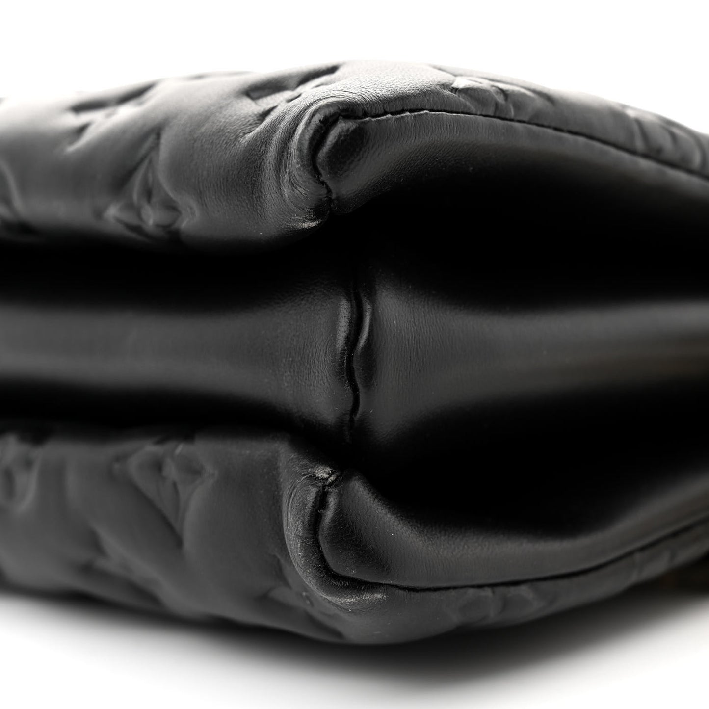 Lambskin Embossed Monogram Coussin PM Black