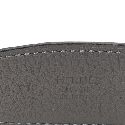 Hermes Box Togo 32mm Mors Belt 80 32 Ebene Etain 5 of 5