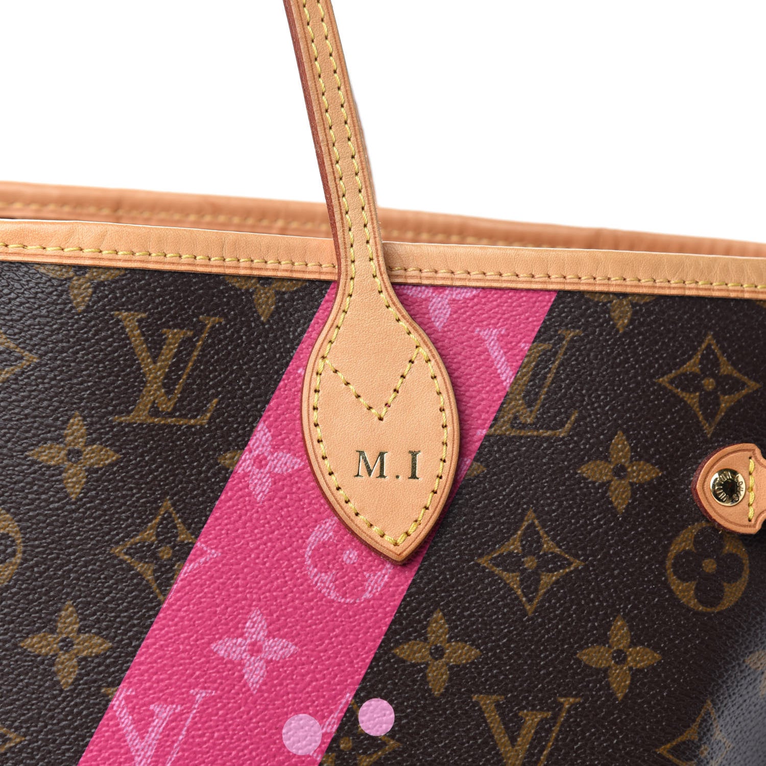 Louis Vuitton Monogram Hawaii V Neverfull MM Hot Pink 8 of 12