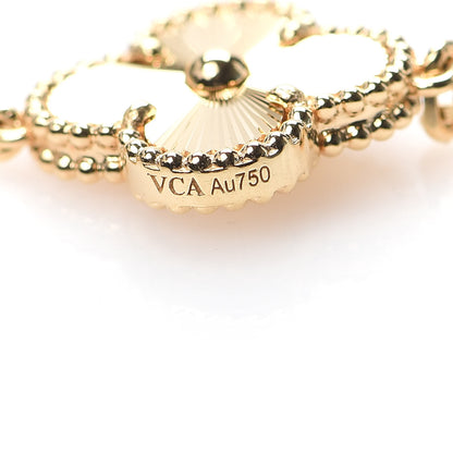 Van Cleef & Arpels 18K Yellow Gold 5 Motifs Guilloche Vintage Alhambra Bracelet 6 of 7