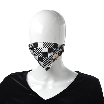 Louis Vuitton Damier Pattern LV Face Mask Black White 2 of 4