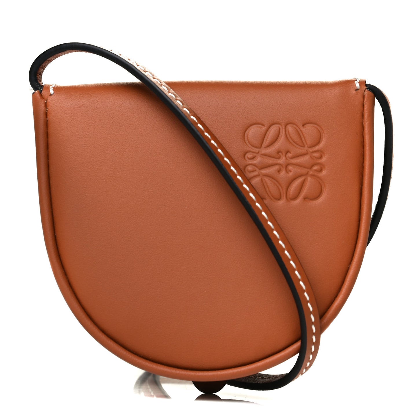 Soft Calfskin Mini Heel Pouch Tan