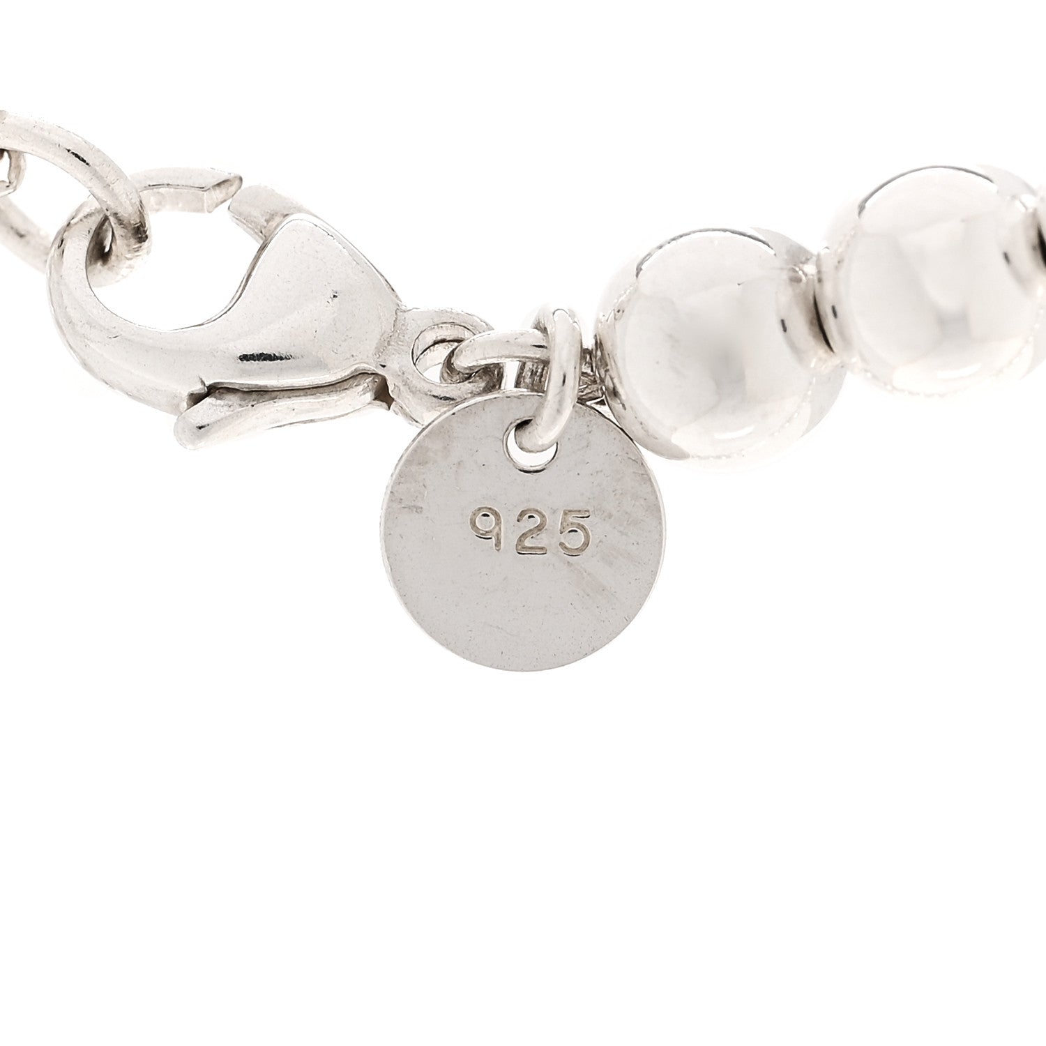 Tiffany Sterling Silver Hardwear Graduated Ball Necklace 5 of 5