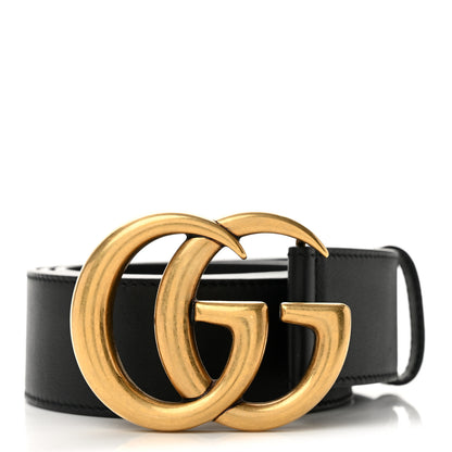 Gucci Calfskin Double G 40mm Belt 80 32 Black 1 of 7