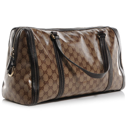 Gucci Crystal Monogram Large Duchessa Boston Dark Brown 4 of 17