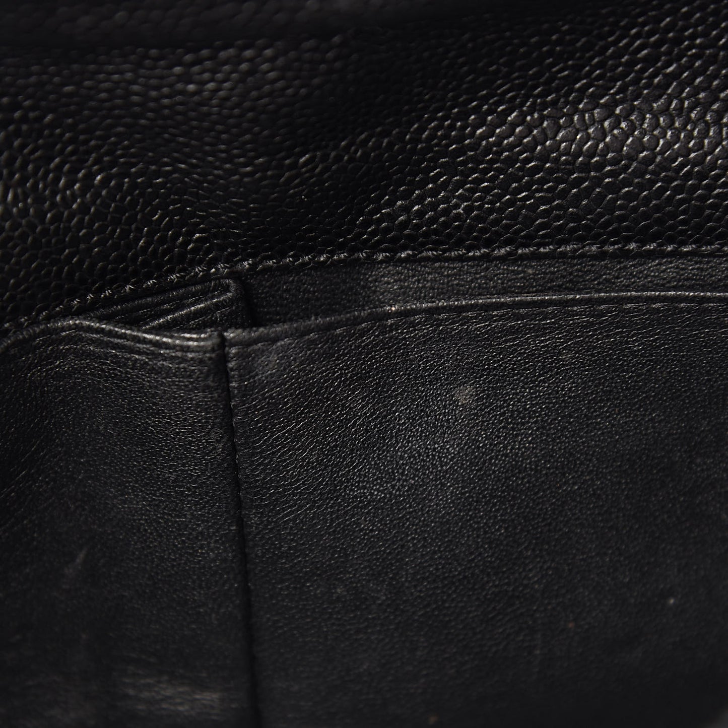 Caviar Quilted East West Flap Black