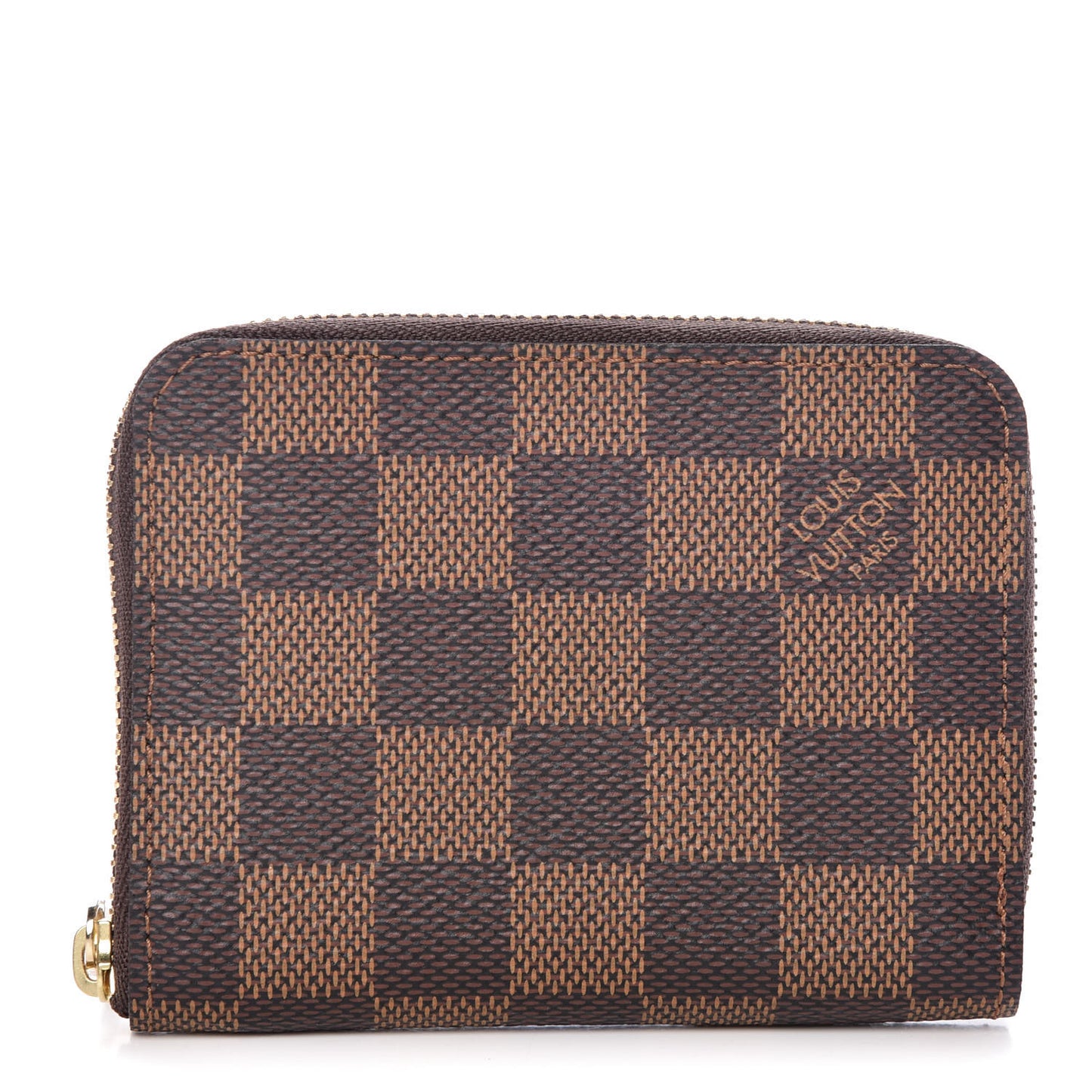 Damier Ebene Zippy Coin Purse Rose Ballerine
