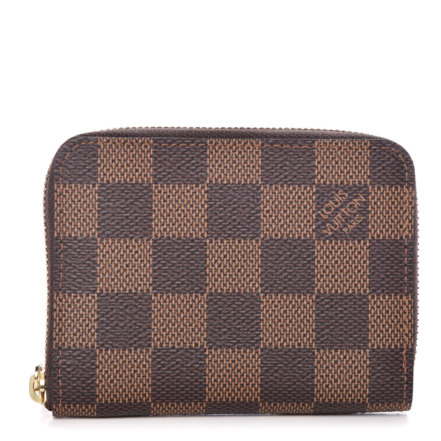 Louis Vuitton Damier Ebene Zippy Coin Purse Rose Ballerine 1 of 8
