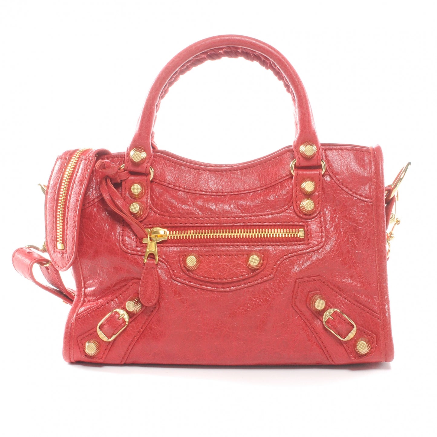 Agneau Giant 12 Gold Hardware Mini City Rouge Cardinal