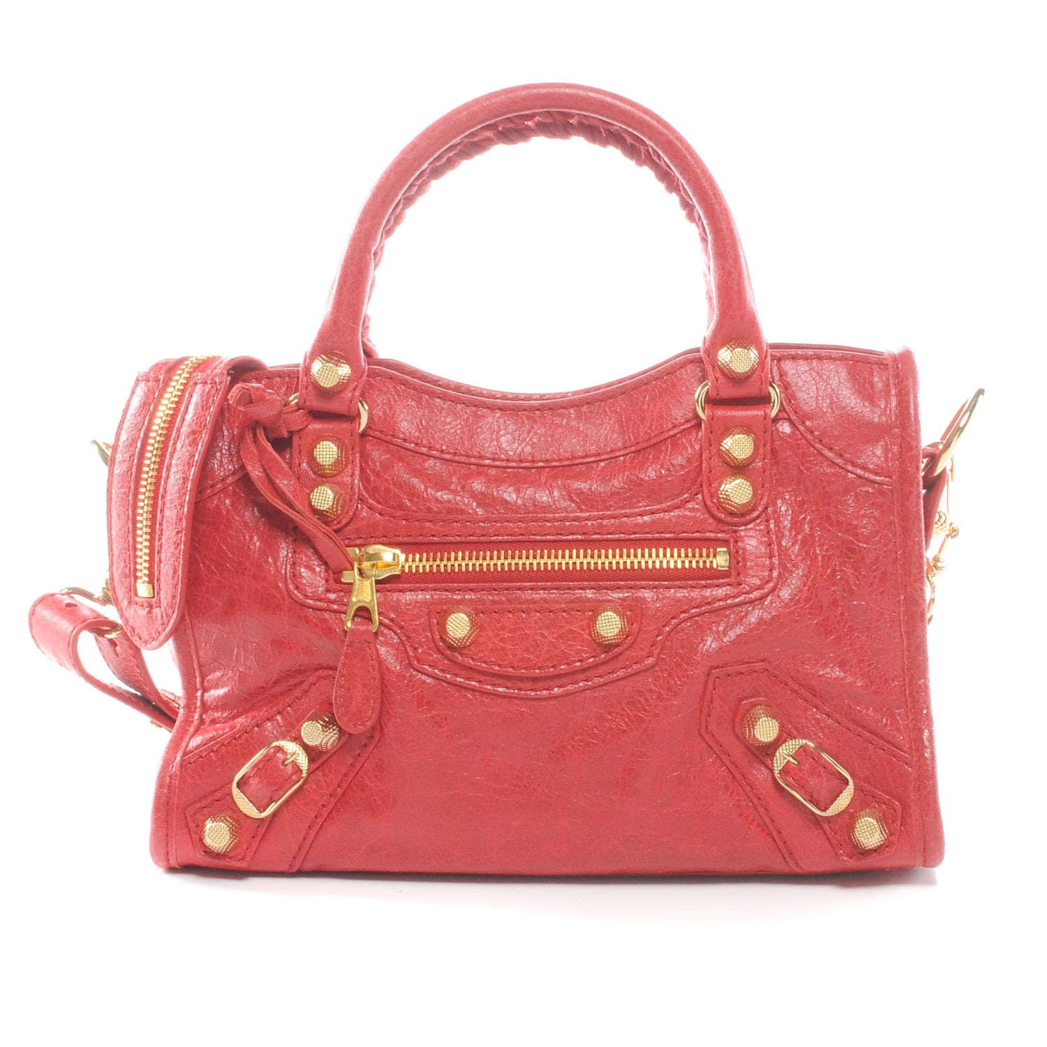 Balenciaga Agneau Giant 12 Gold Hardware Mini City Rouge Cardinal 1 of 7