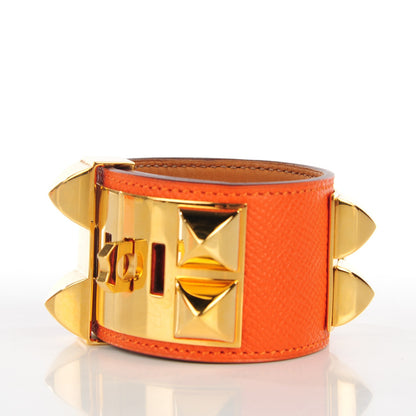 Hermes Epsom Collier de Chien CDC Bracelet S Feu 3 of 6