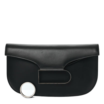 Delvaux Box Calfskin Double Je Clutch Black 2 of 11