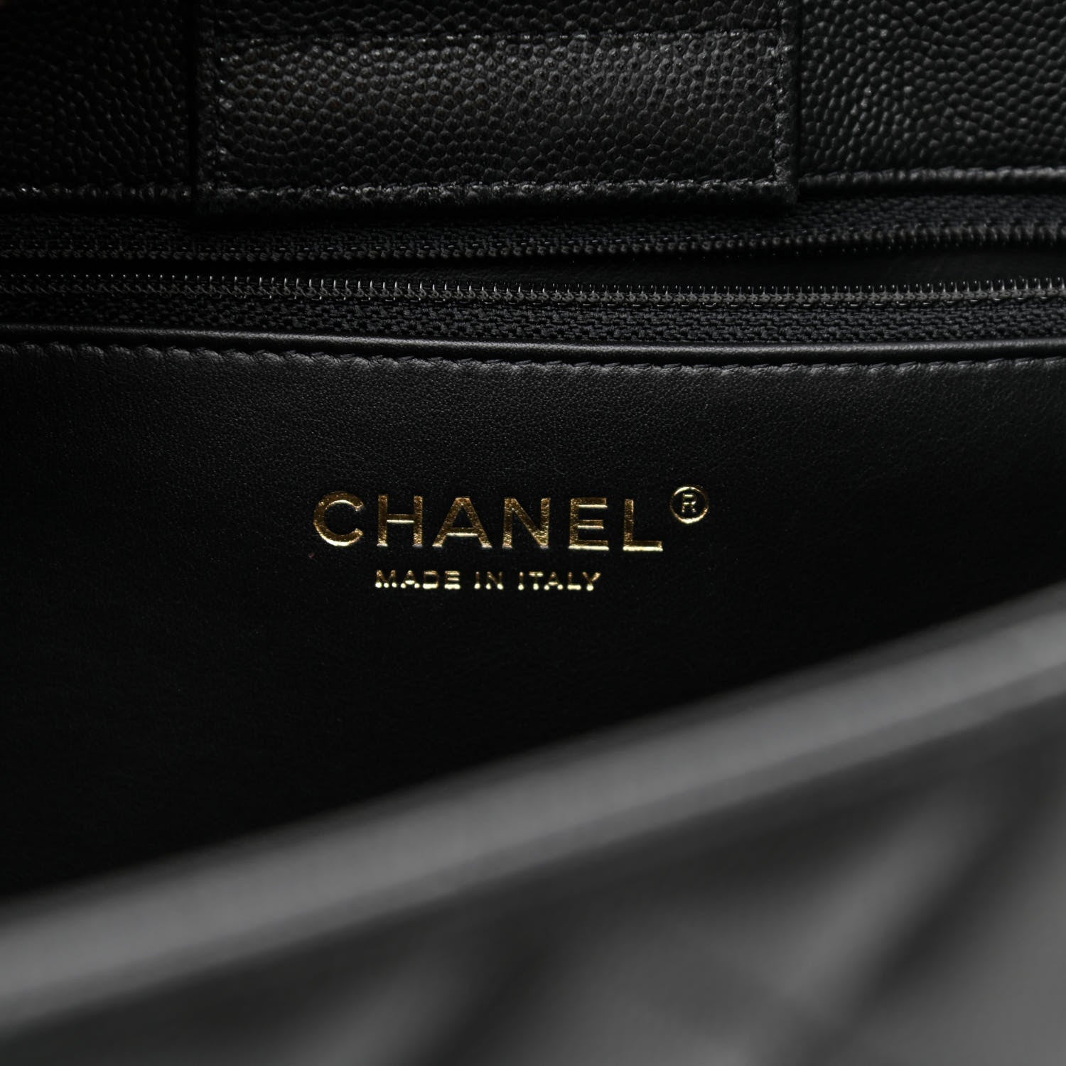 Chanel Caviar Quilted Large Shopping Tote Black 6 of 10