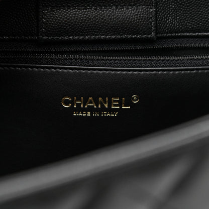 Chanel Caviar Quilted Large Shopping Tote Black 6 of 10