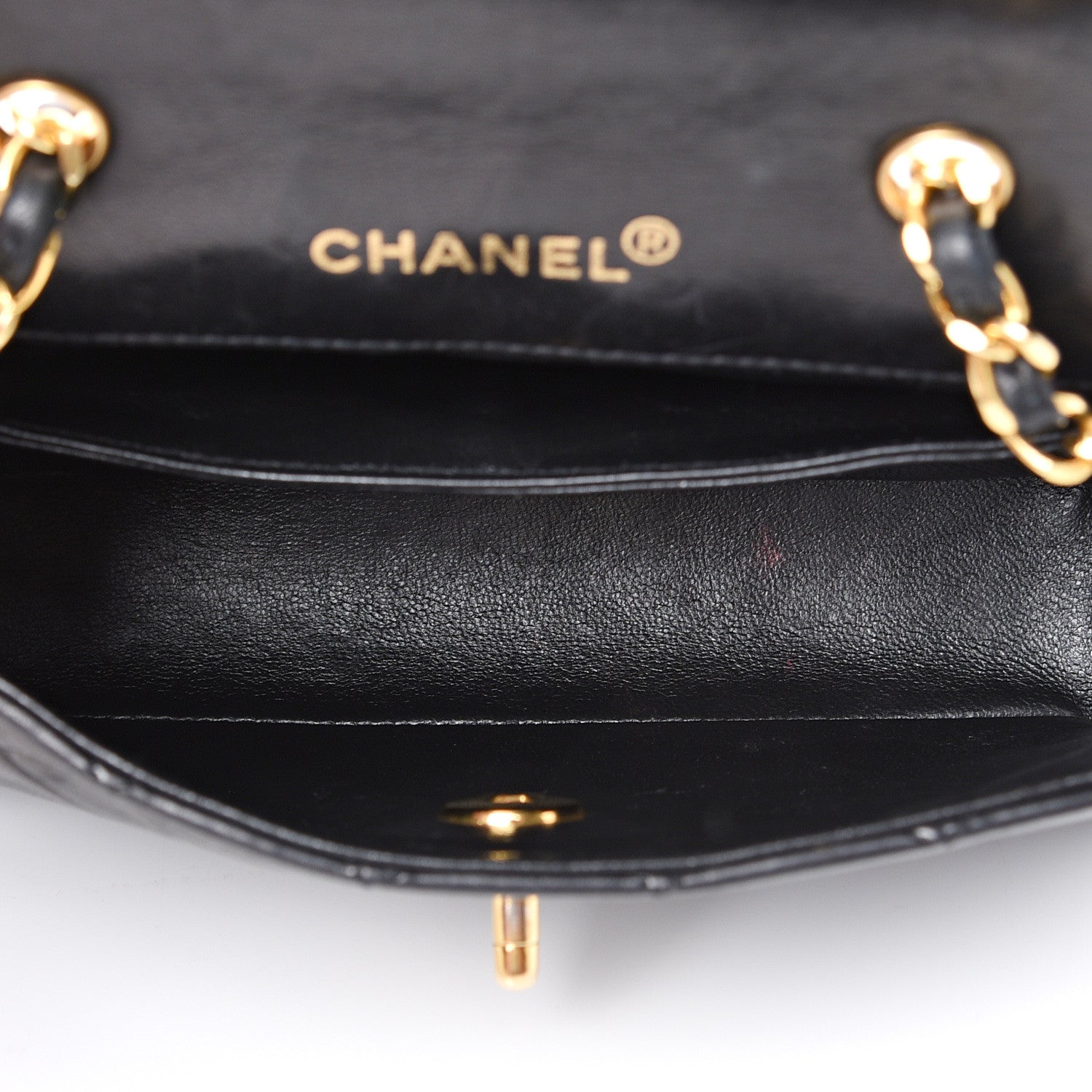 Chanel Lambskin Quilted Single Flap White Black 4 of 18
