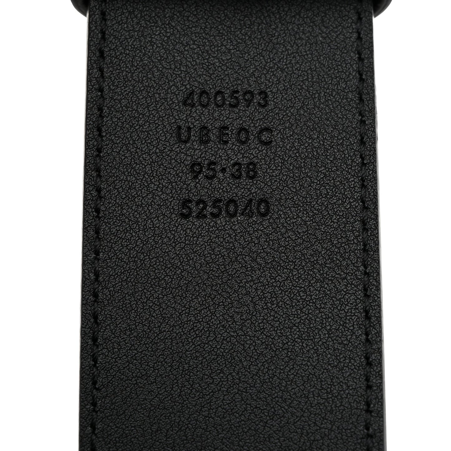 x Ken Scott Calfskin Double G 40mm Belt 95 38 Black Multicolor