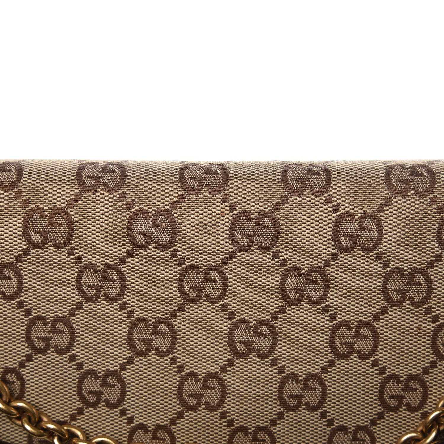 Gucci Monogram Studded Large Horsebit Clutch Dark Brown 15 of 15