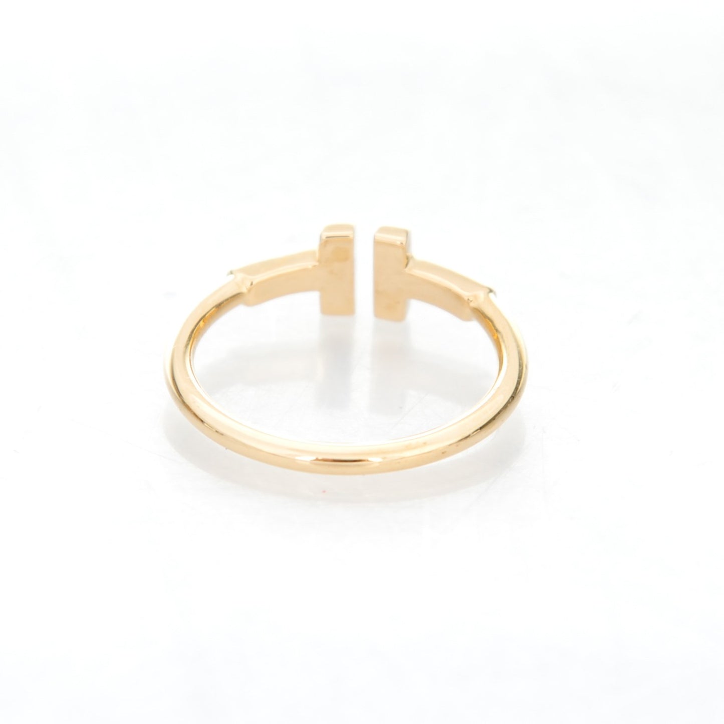 18K Yellow Gold T Wire Ring 6