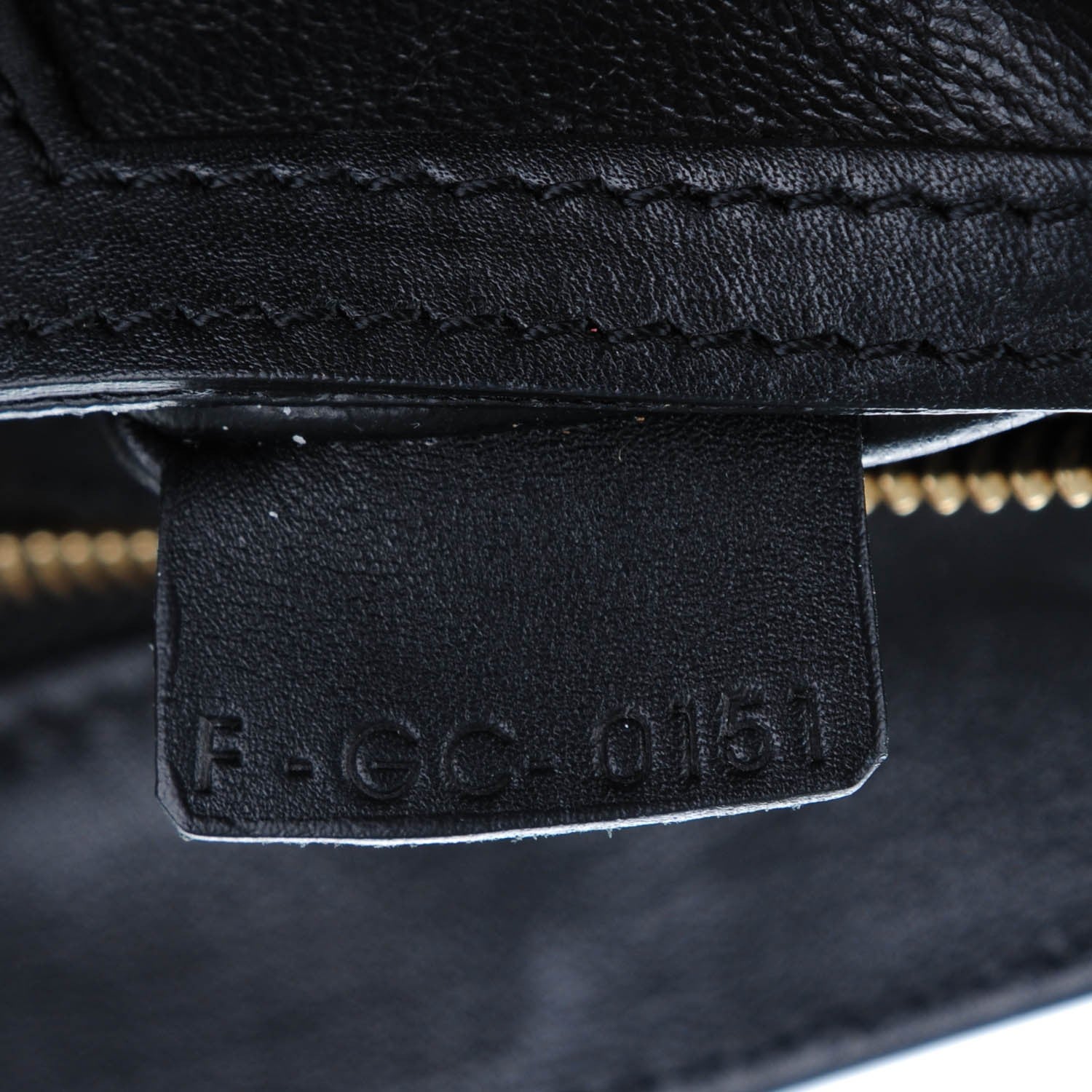 Celine Crocodile Embossed Calfskin Large Trapeze Black 7 of 10
