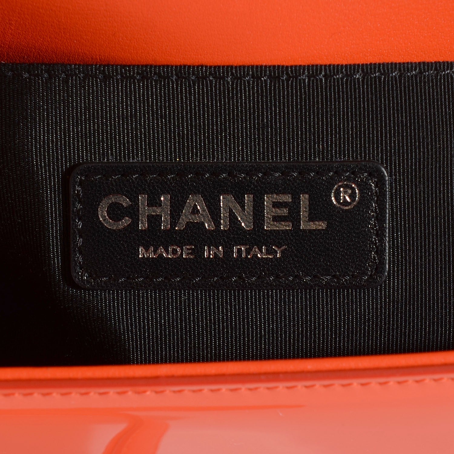 Chanel Patent Quilted Small Boy Flap Plexiglass Orange 6 of 8