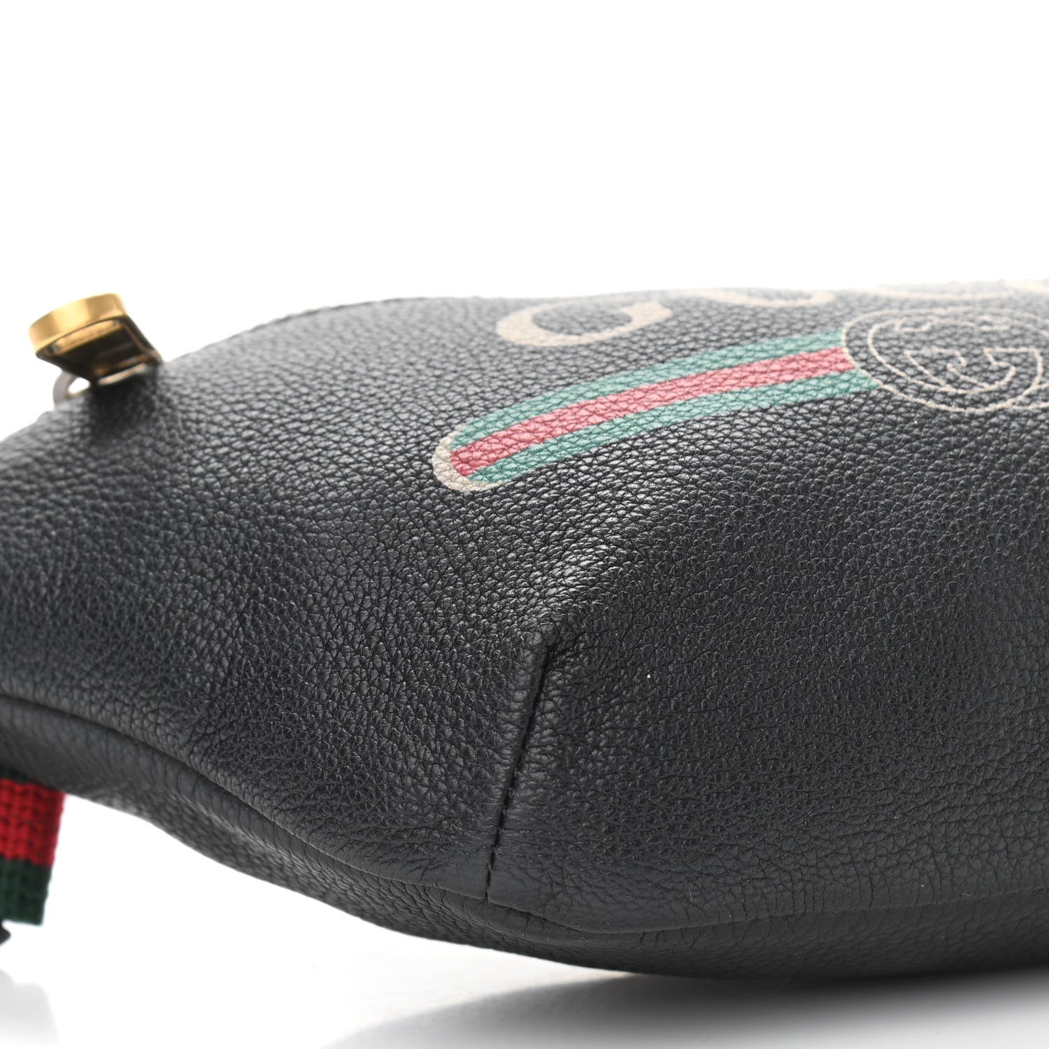 Gucci Grained Calfskin Small Logo Belt Bag Black 17 of 19