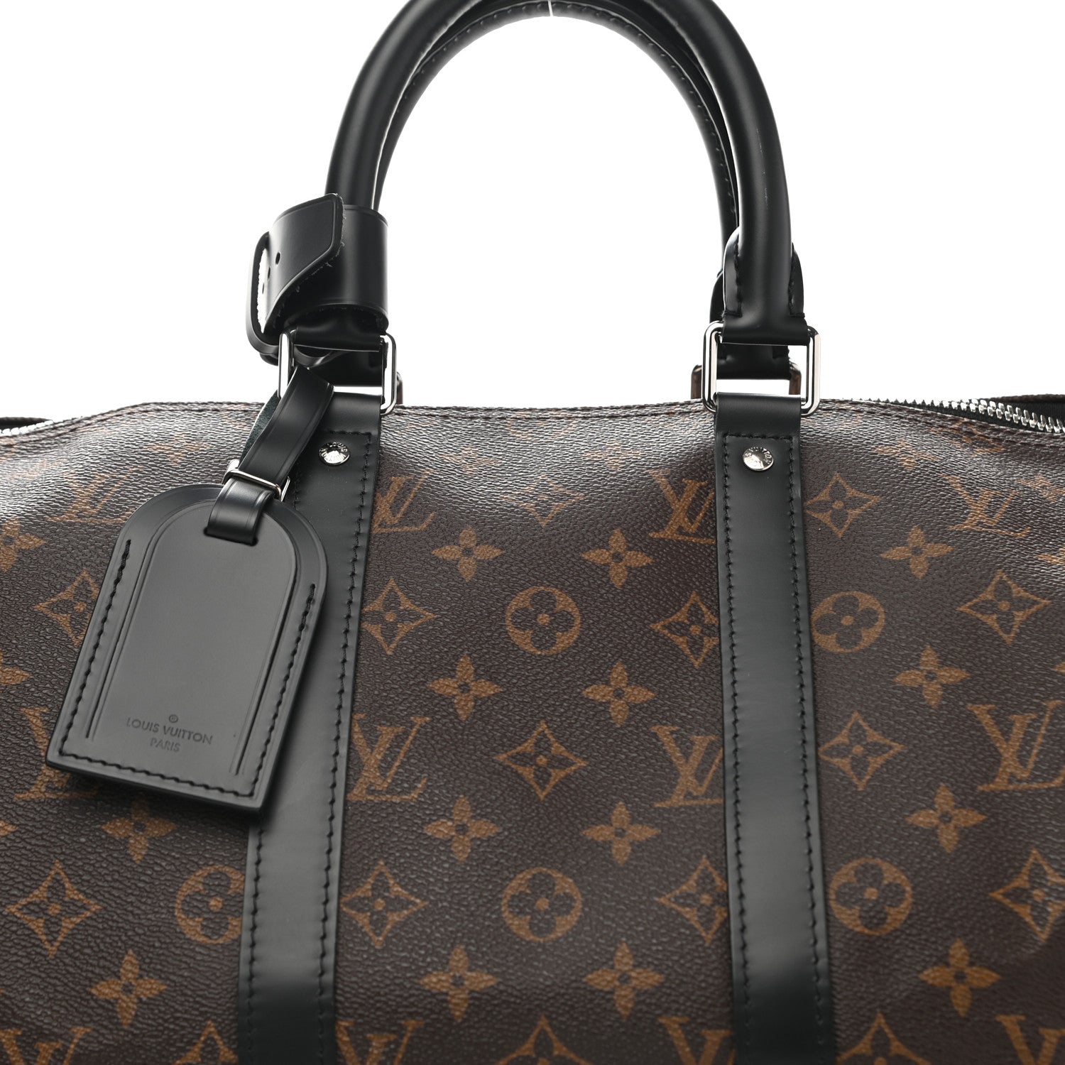 Louis Vuitton Monogram Macassar Keepall Bandouliere 45 8 of 12