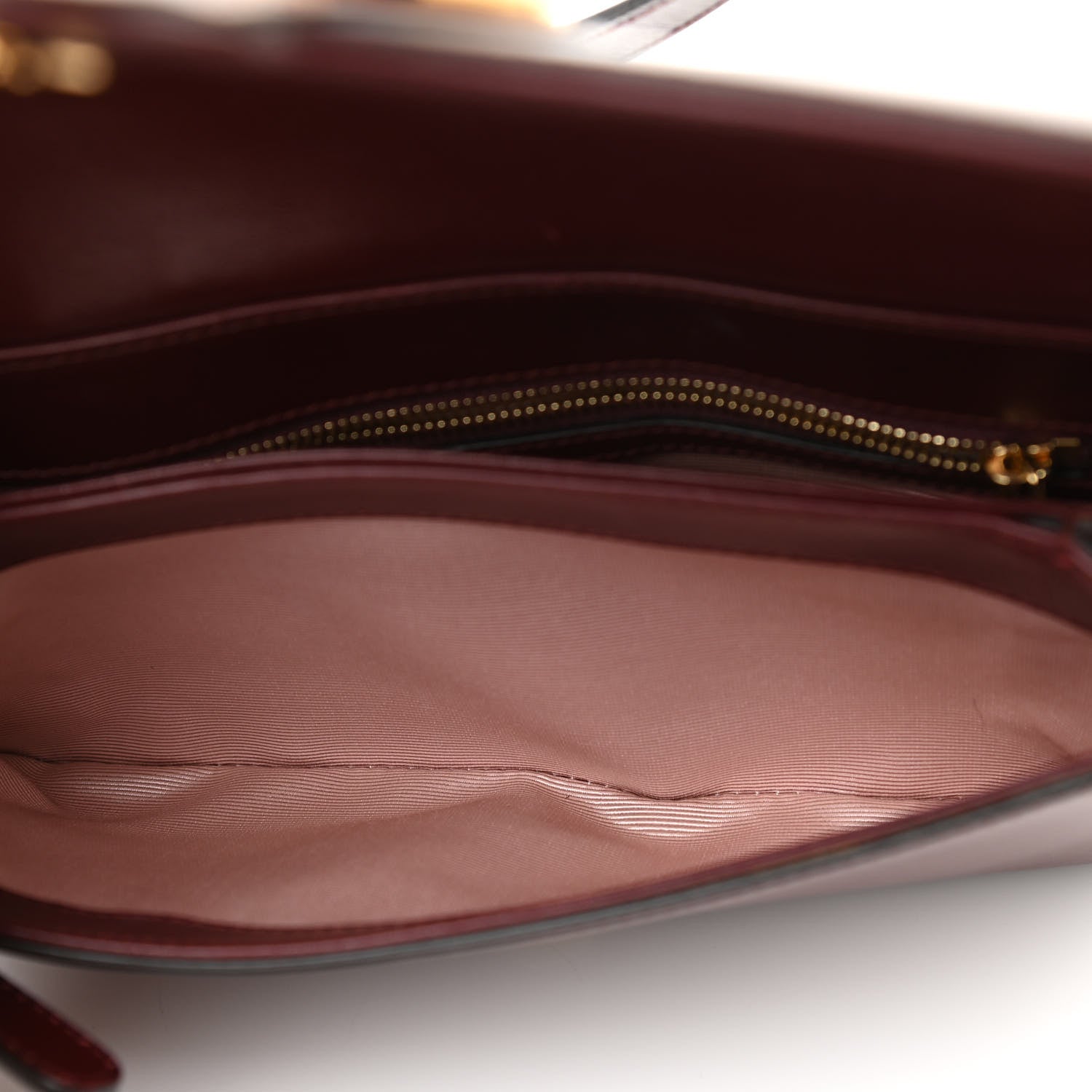 Gucci Vitello Palmellato Lux Small Arli Flap Shoulder Bag Vintage Bordeaux 6 of 14