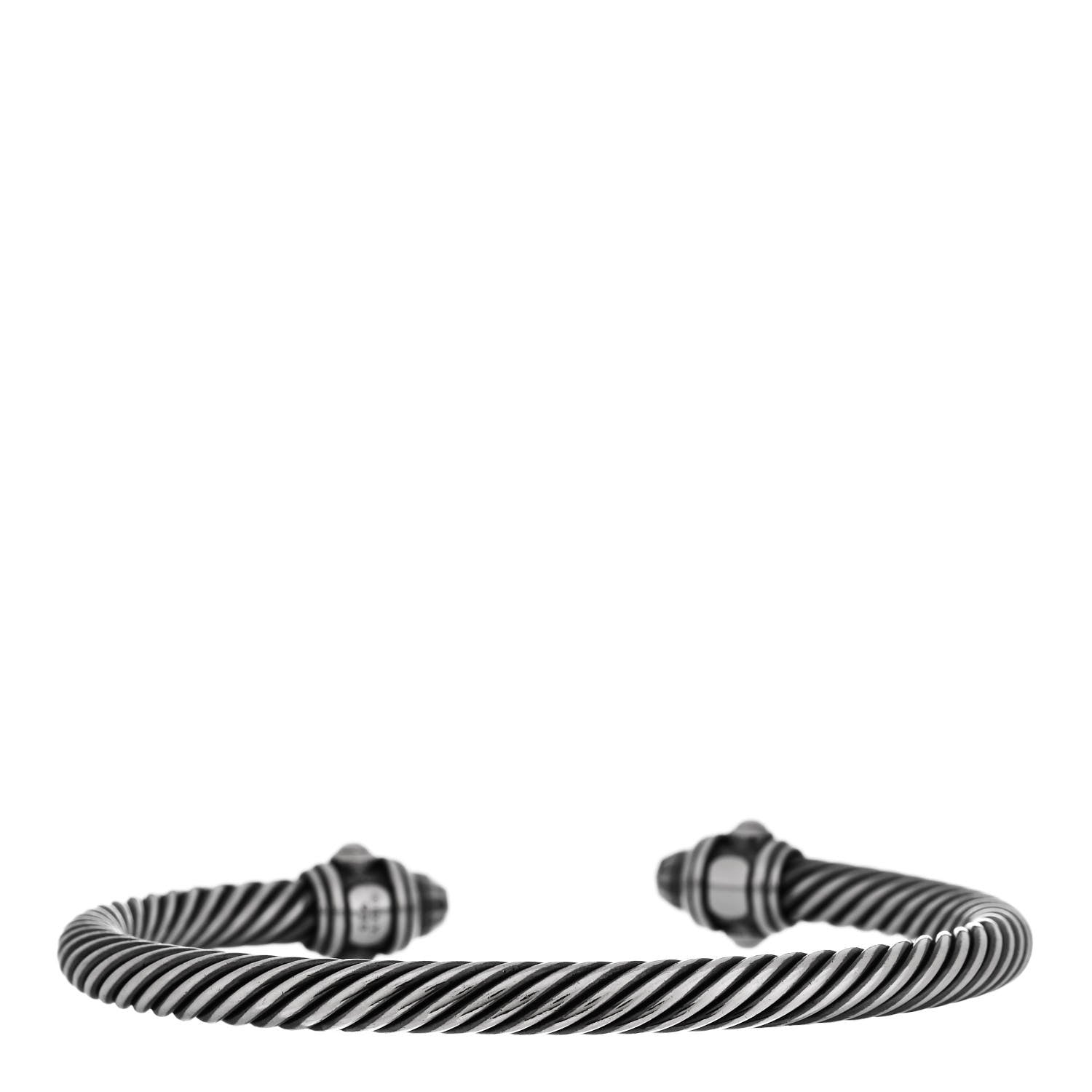 David Yurman Sterling Silver 5mm Cable Renaissance Bracelet 2 of 3