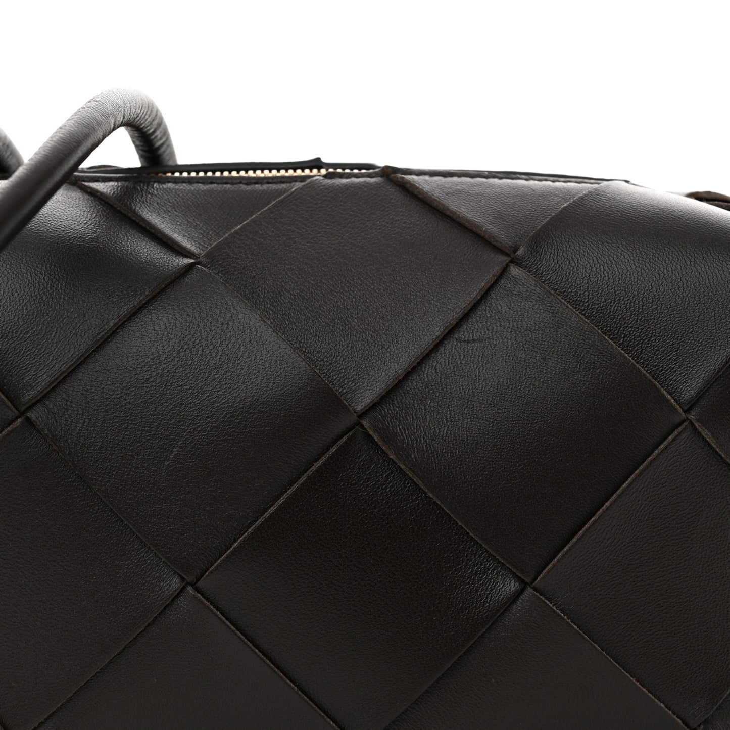 Lambskin Maxi Intrecciato Small Cassette Camera Bag Fondant