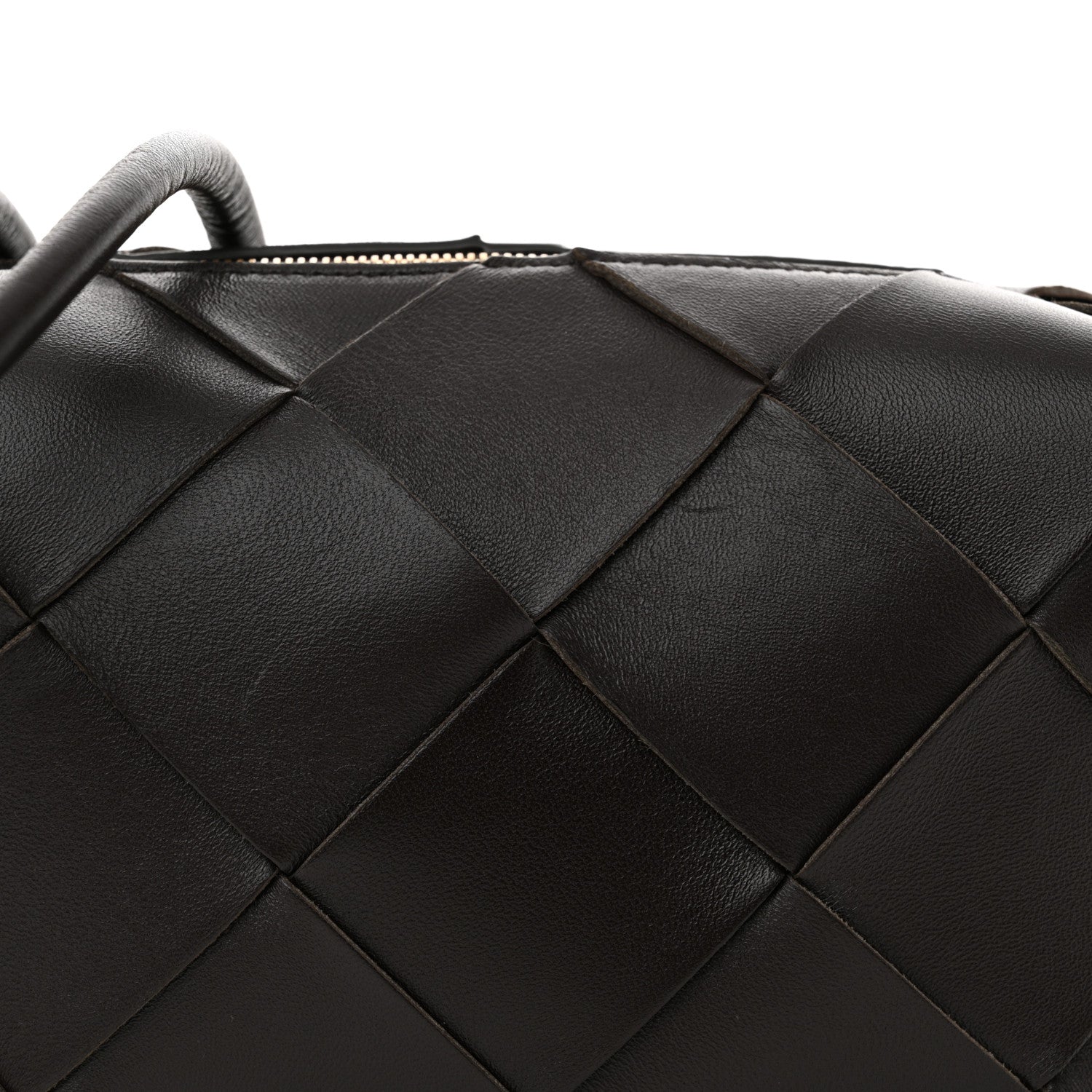 Bottega Veneta Lambskin Maxi Intrecciato Small Cassette Camera Bag Fondant 7 of 9
