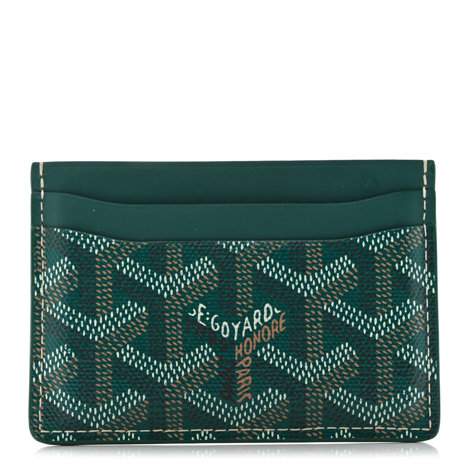 Goyard Goyardine Saint Sulpice Card Holder Green 1 of 8