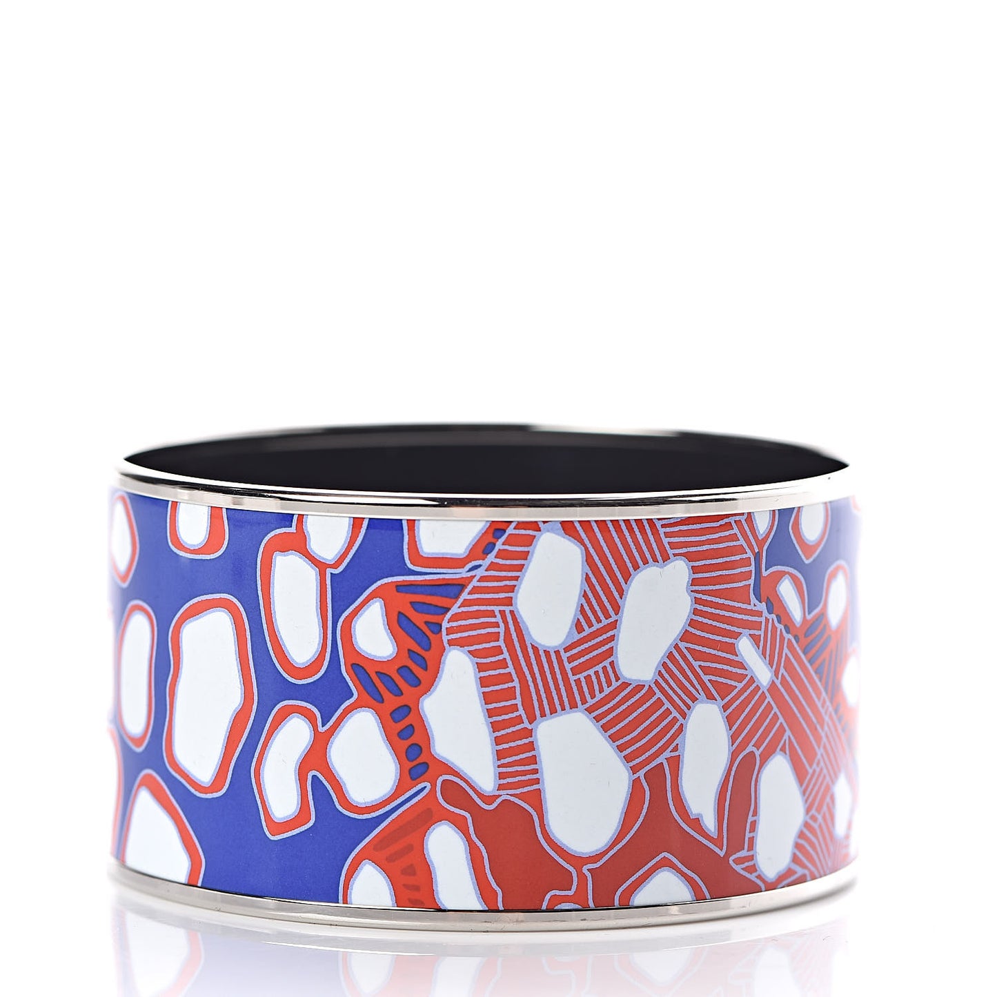 Enamel Printed Grand Fonds Extra Wide Bracelet 65