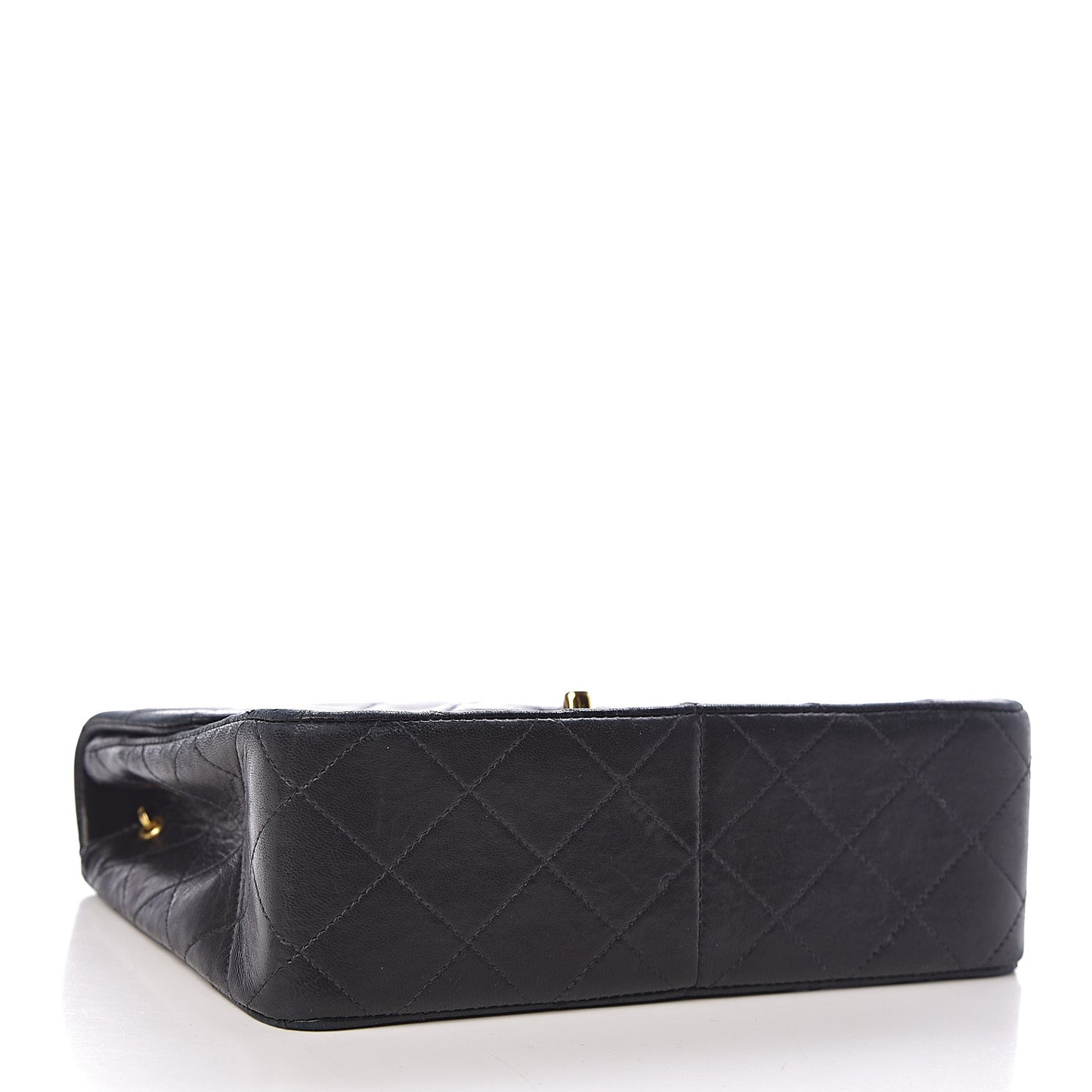 Lambskin Quilted Mini Square Flap Black