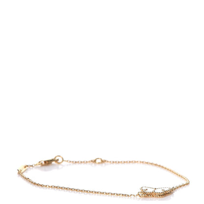 Van Cleef & Arpels 18K Yellow Gold Mother of Pearl Sweet Alhambra Butterfly Bracelet 1 of 9