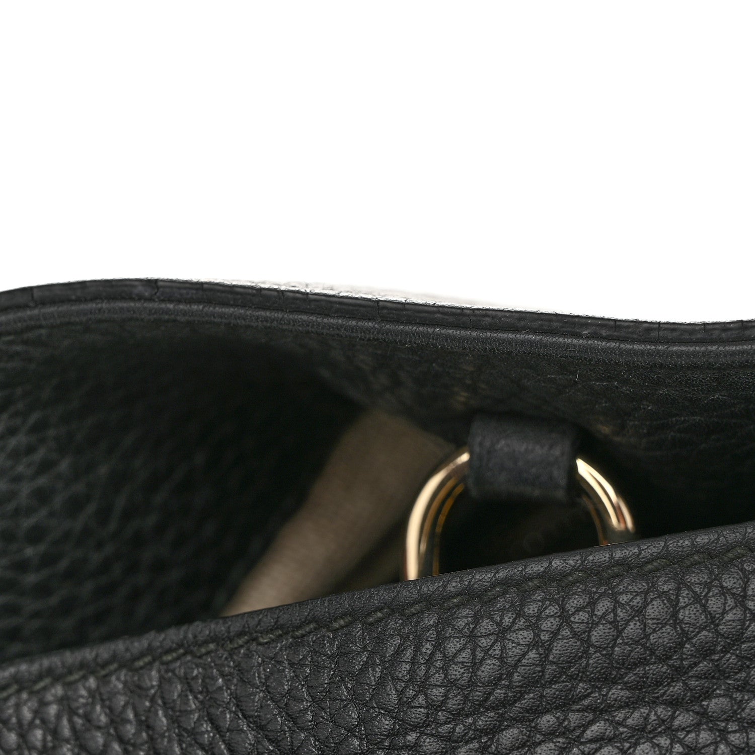 Gucci Pebbled Calfskin Medium Soho Chain Shoulder Bag Black 13 of 13