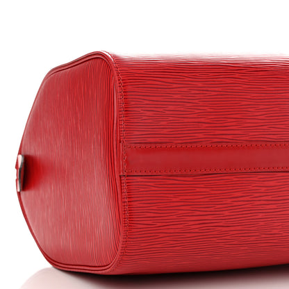 Louis Vuitton Epi Speedy 25 Castillan Red 9 of 12