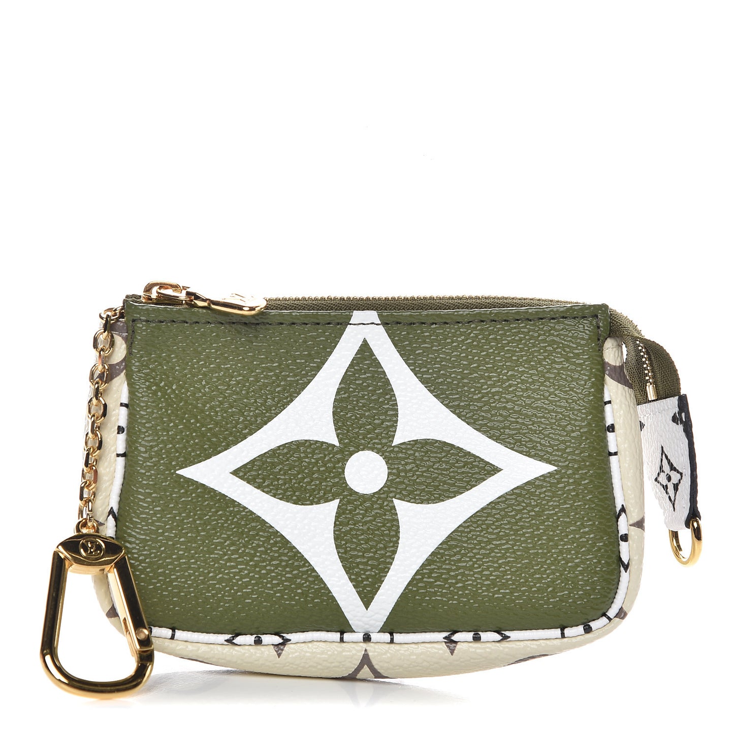 Monogram Giant Micro Pochette Accessories Kaki White