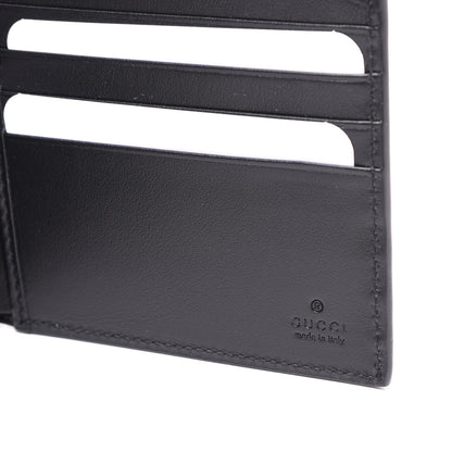 Gucci Plutone Calfskin Logo Bi-Fold Wallet Black 9 of 9
