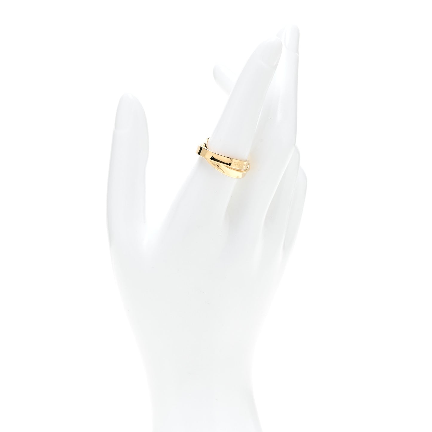 18K Yellow Gold 1837 Interlocking Circles Ring 56 7.5