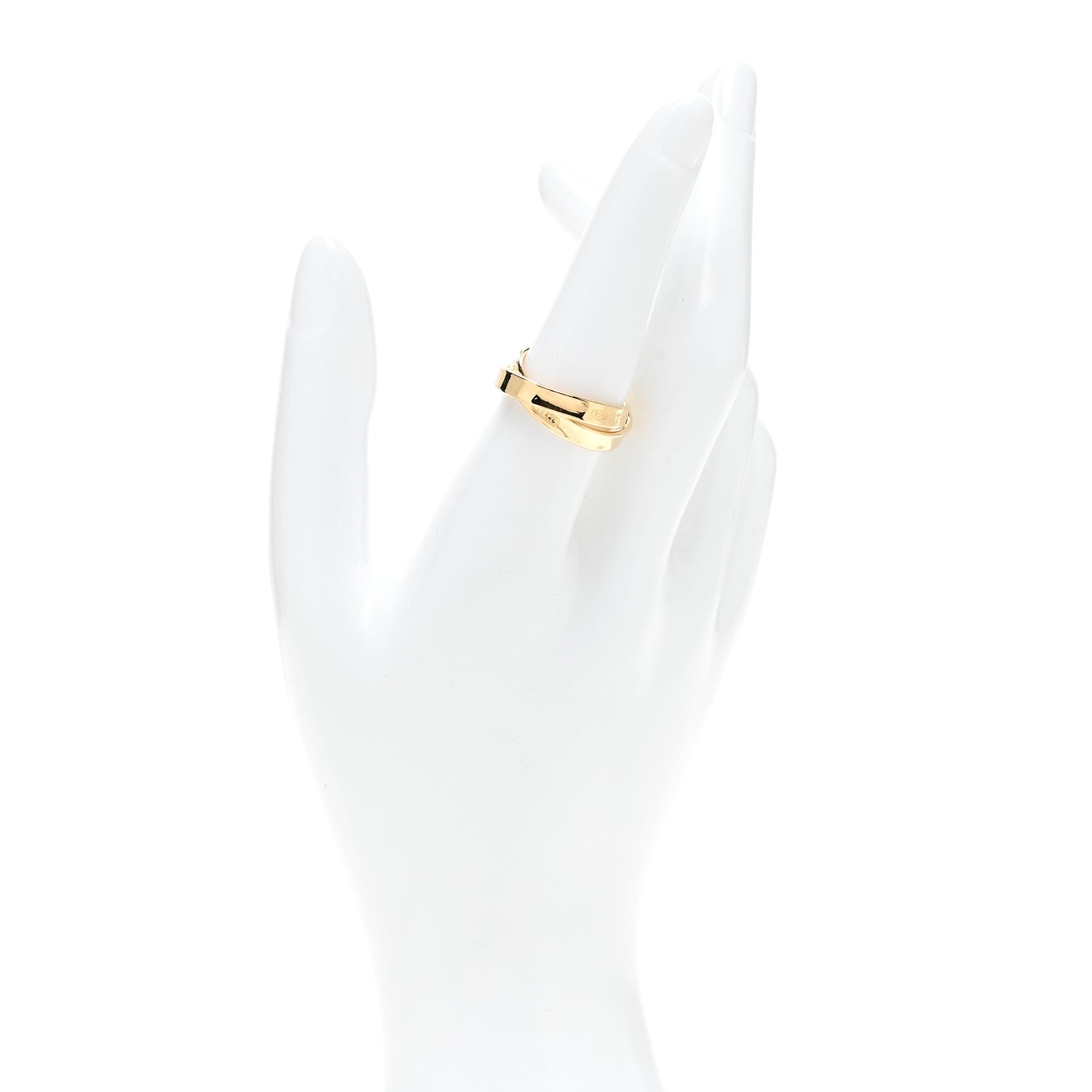 Tiffany 18K Yellow Gold 1837 Interlocking Circles Ring 56 7.5 2 of 5