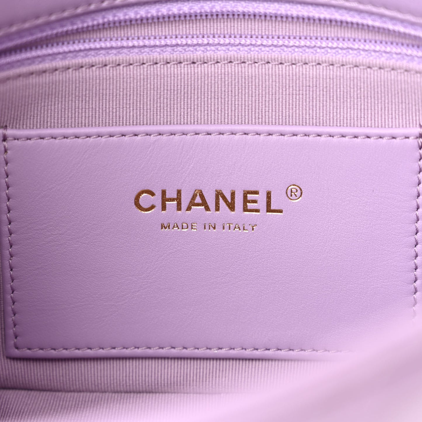 Lambskin Quilted Braided CC Flap Lilac